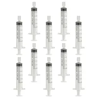 5 /10ml 10pcs No Needle Premium Material Tight-seal Syringe Perfume Dispenser Clear Scale Travel Jeringas De 10ml Plastic with