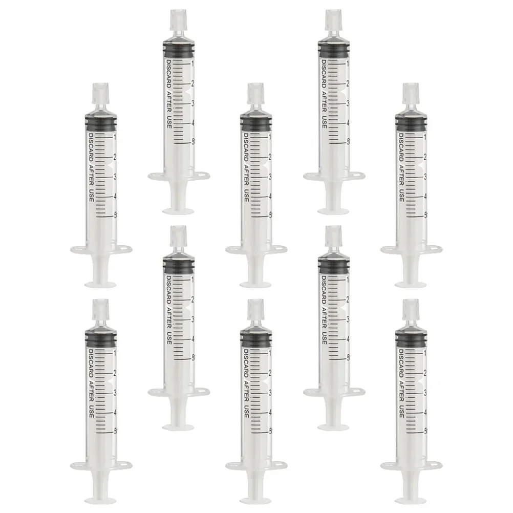5 /10ml 10pcs No Needle Premium Material Tight-seal Syringe Perfume Dispenser Clear Scale Travel Jeringas De 10ml Plastic with