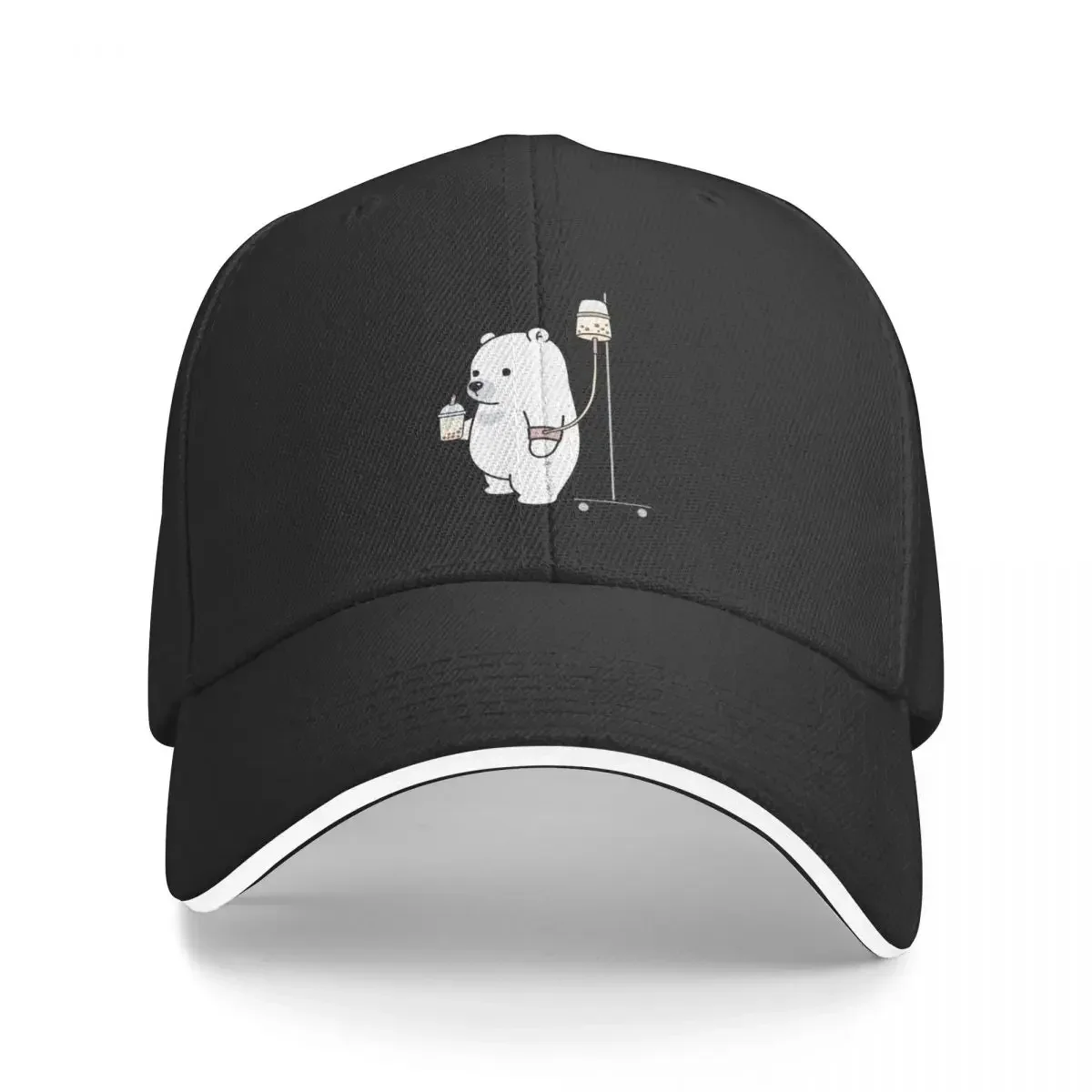 Boba Bear Loves Boba Too Much! Baseball Cap Sunscreen Hat Beach Women's Beach Men's