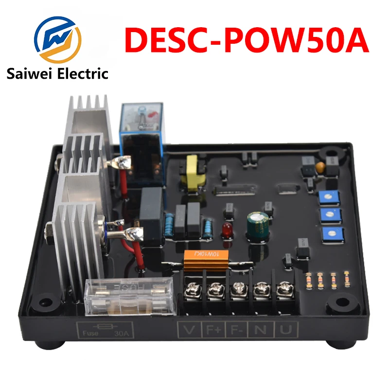 AVR POW50A POW35A Automatic Voltage Regulator Universal Brushed and Brushless Generator Stabilizer Control Regulator Module