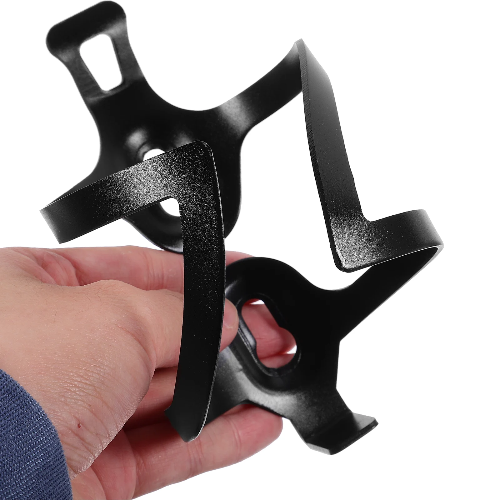 

2Pcs Side Opening Bike Water Bottle Holder Aluminum Alloy Lightweight Mountain Cup Cage Black Red