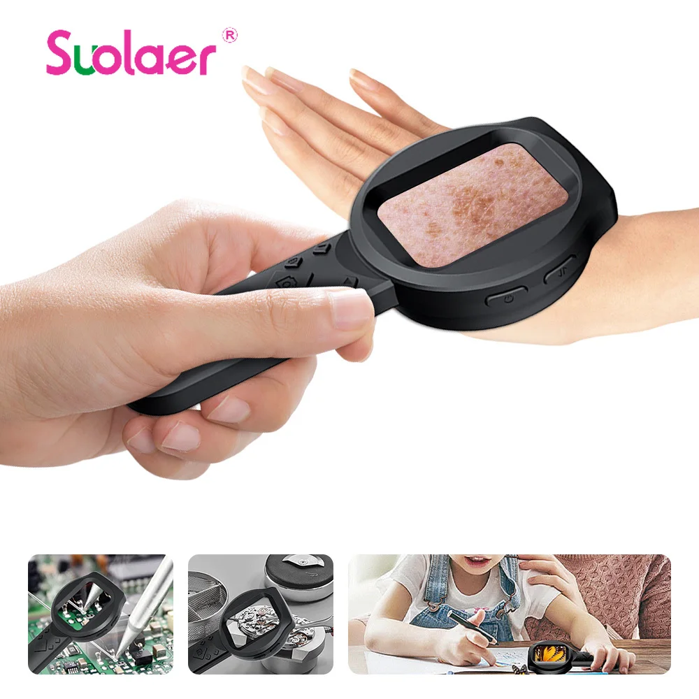 Facial Skin Analyzer Dermatoscope Professional Tester machine Facial and Sclap Analyze Diagnostic Machine Electronics Microscope