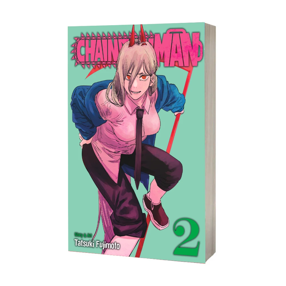 New Books Chainsaw Man Anime Vol 2 Japan Youth Teens Fantasy Science Mystery Suspense English Manga Comic Book