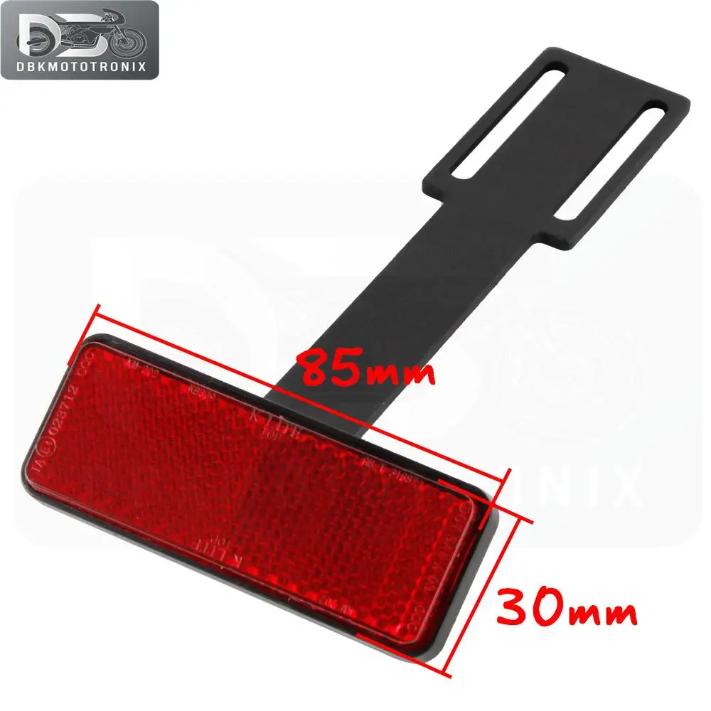 For Honda For Harley For Yamaha For KTM For Kawasaki Universal Cat's Eyes Motorcycle Rear Reflector T-Holder Oval Reflector