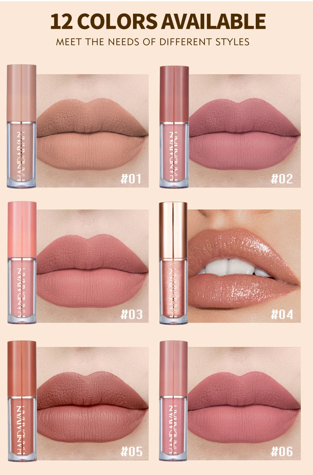 Impermeável duradouro Lip Liner, 12 cores Set, veludo, fosco, prova de manchas, Lip Pen para lábios, maquiagem, cosméticos