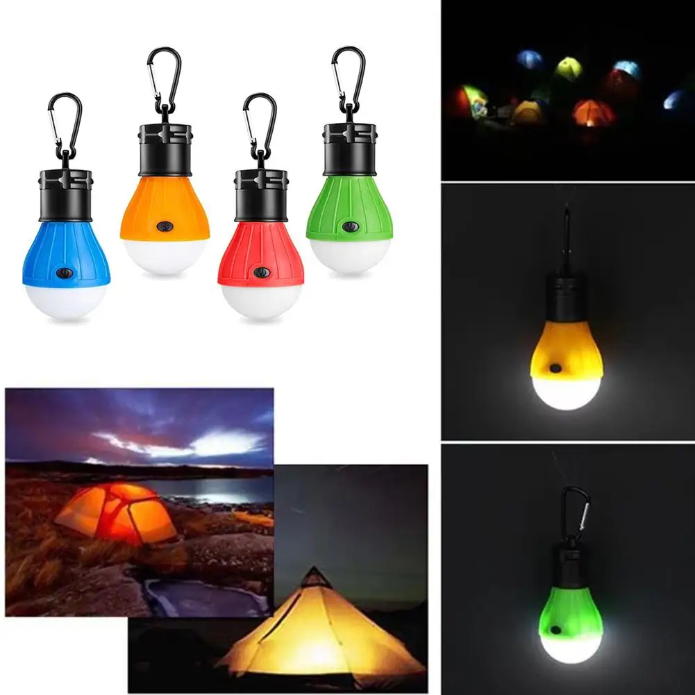 4 قطعة LED فانوس التخييم المحمولة باليد ضوء الطوارئ القابلة لإعادة الشحن في الهواء الطلق مصباح الخيمة Multihook للمشي لمسافات طويلة بقاء والعتاد