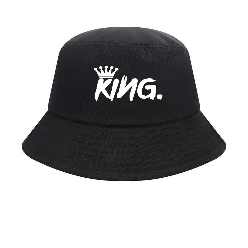 

2025 New Fashion Fishing Bucket Hat - "KING" Print, Sun Protection,Ideal for Outdoor Activities, Outdoor Sports Hat