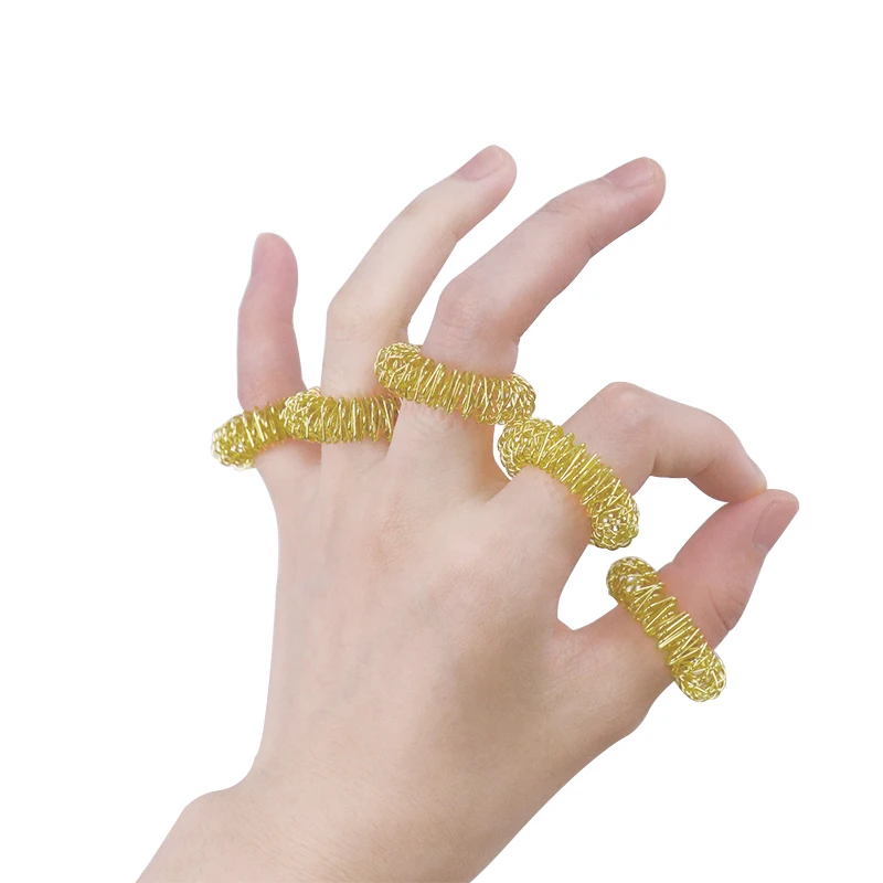 

P10/20 Finger Massage Rings to Relieve Fatigue and Promote Blood Circulation Acupuncture and Moxibustion Points to Relax Hands