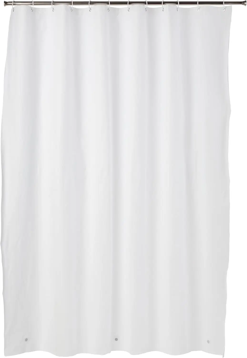 

Водонепроницаемая подкладка для занавески для душа PEVA для ванной комнаты, 70 футов Ш X 70 футов В, белая, сверхмощная качественная подкладка для занавески для душа в отеле с металлической подкладкой