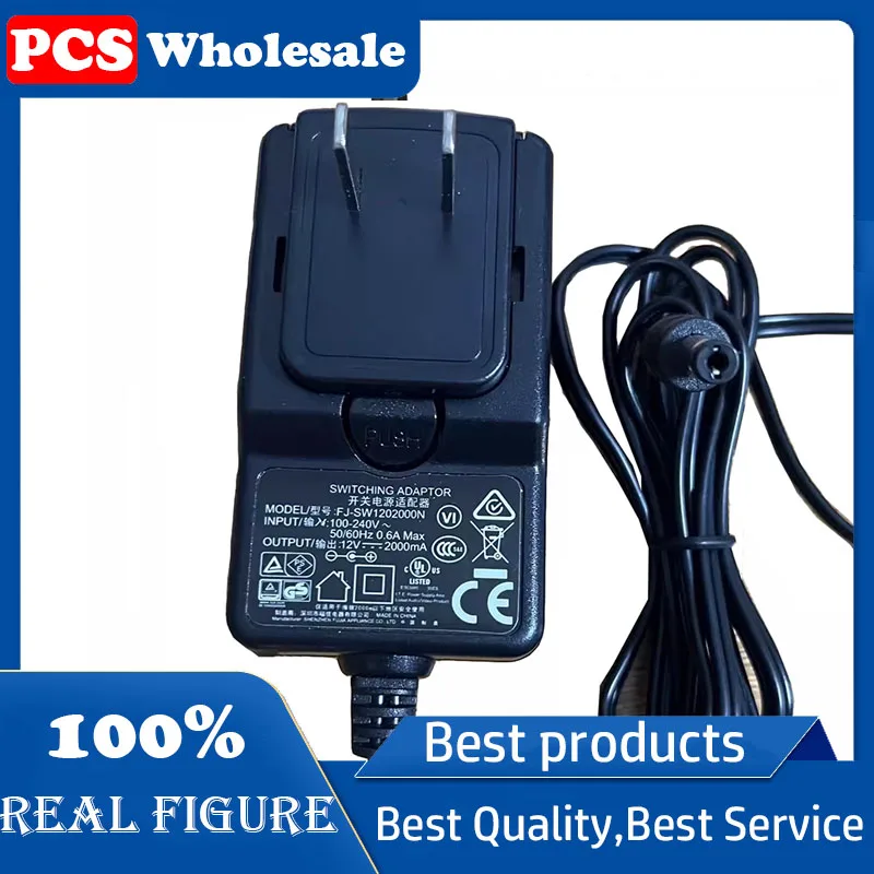 Original 12V2000MA switching power adapter FJ-SW1202000N Electric piano charger 12V2A Port 5.5 x 2.1mm