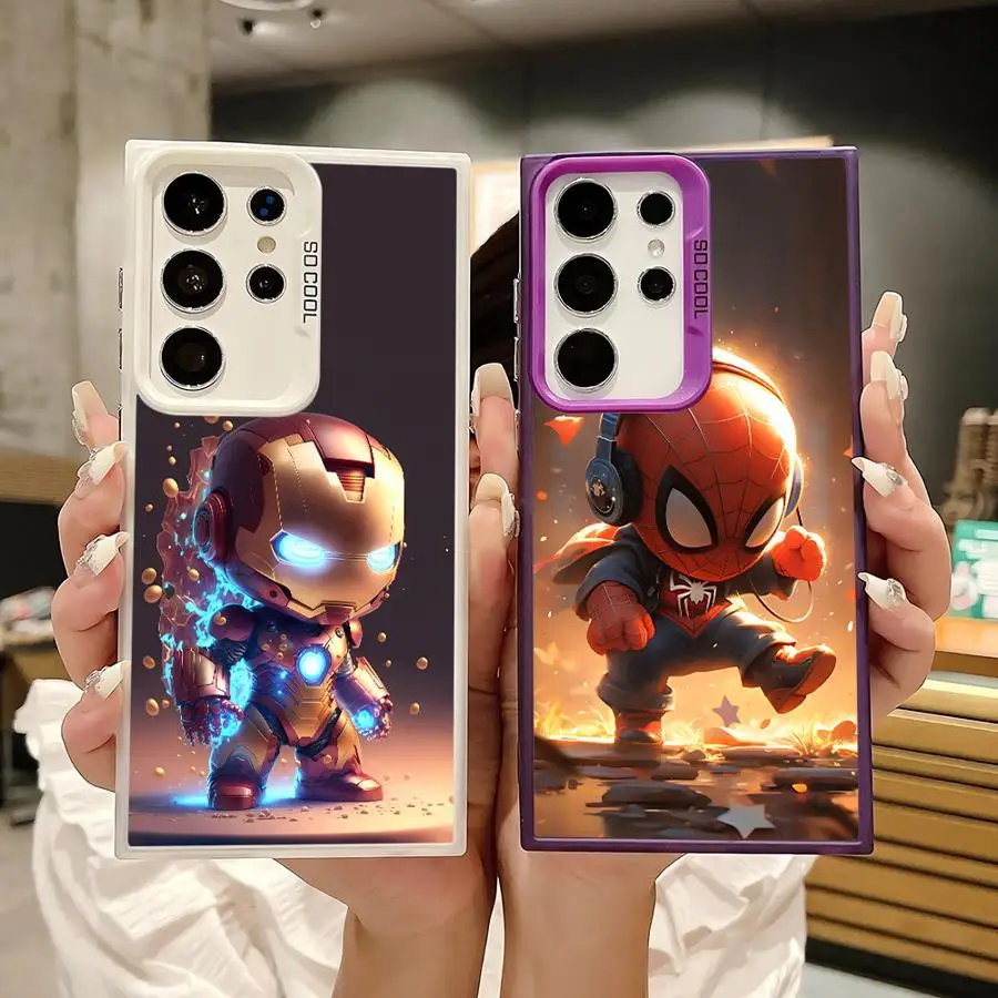 Marvel Sipider Man Phone Case for Samsung Galaxy S24Ultra S23 S20 FE Note 20 Ultra S20 S21 S22 Plus S23Ultra Soft Cover