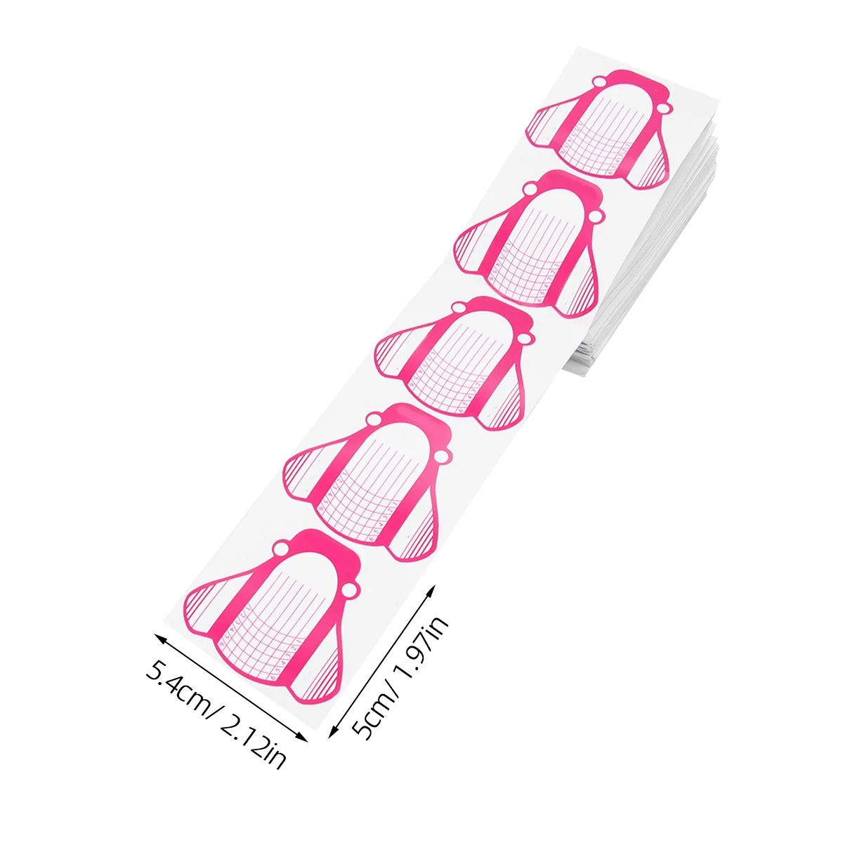 200Pcs Nail Art Tips Extension Stickers Horseshoe Shaped Manicure Tool for Beginners Students Female Friends Gift