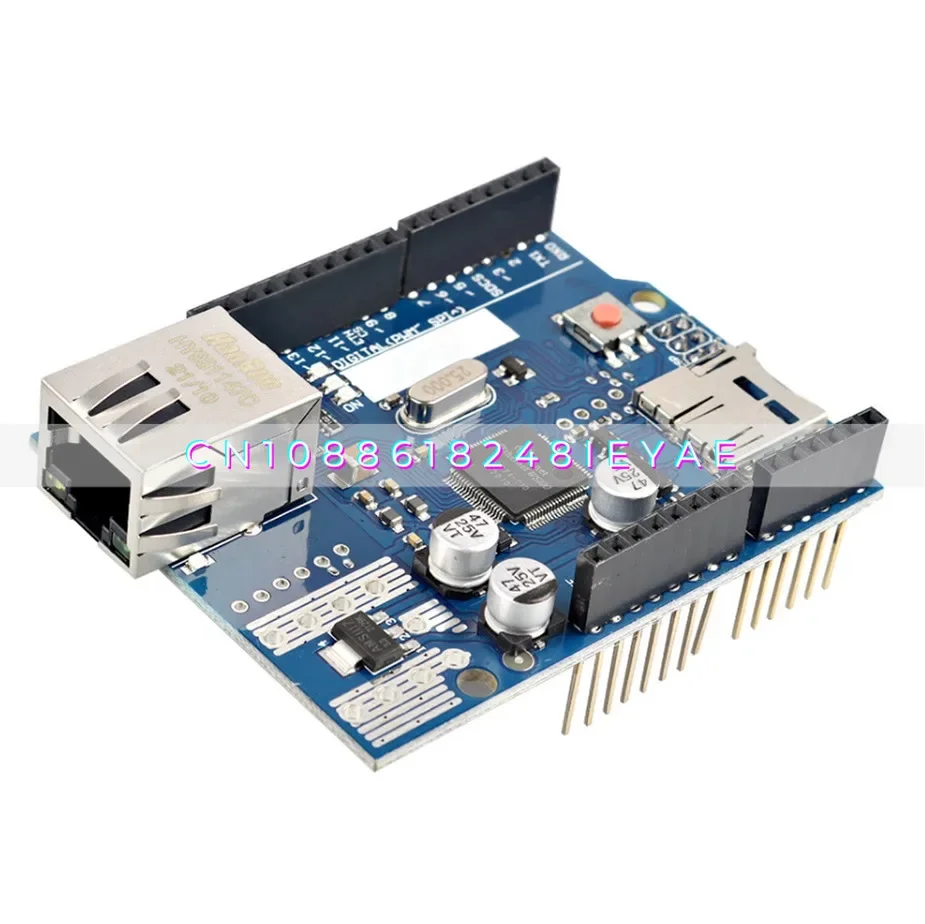 

Ethernet W5100 R3 Expansion Board, Compatible with Mega Modules