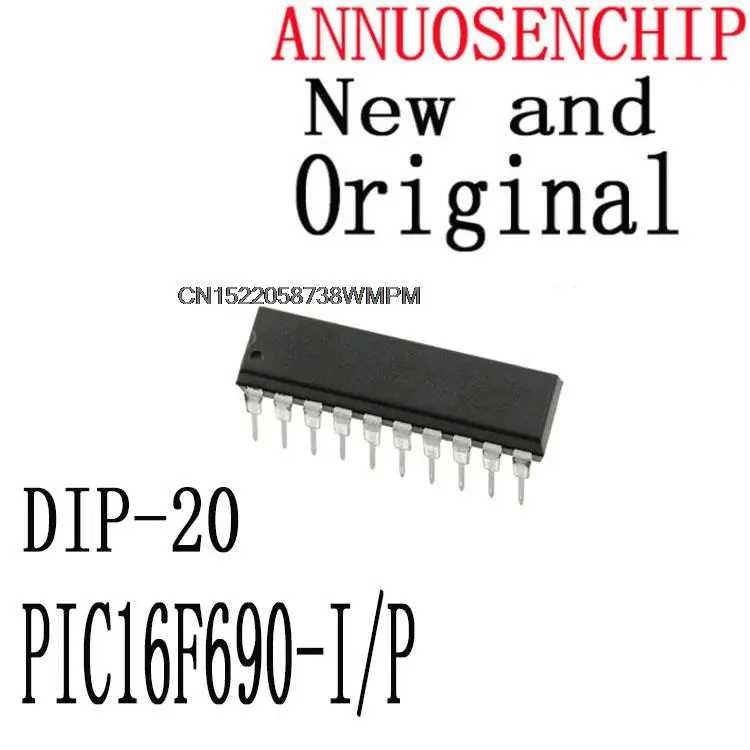 Free Shipping 50PCS New and Original PIC16F690 DIP-20 100% New original  IC In stock! PIC16F690-I/P