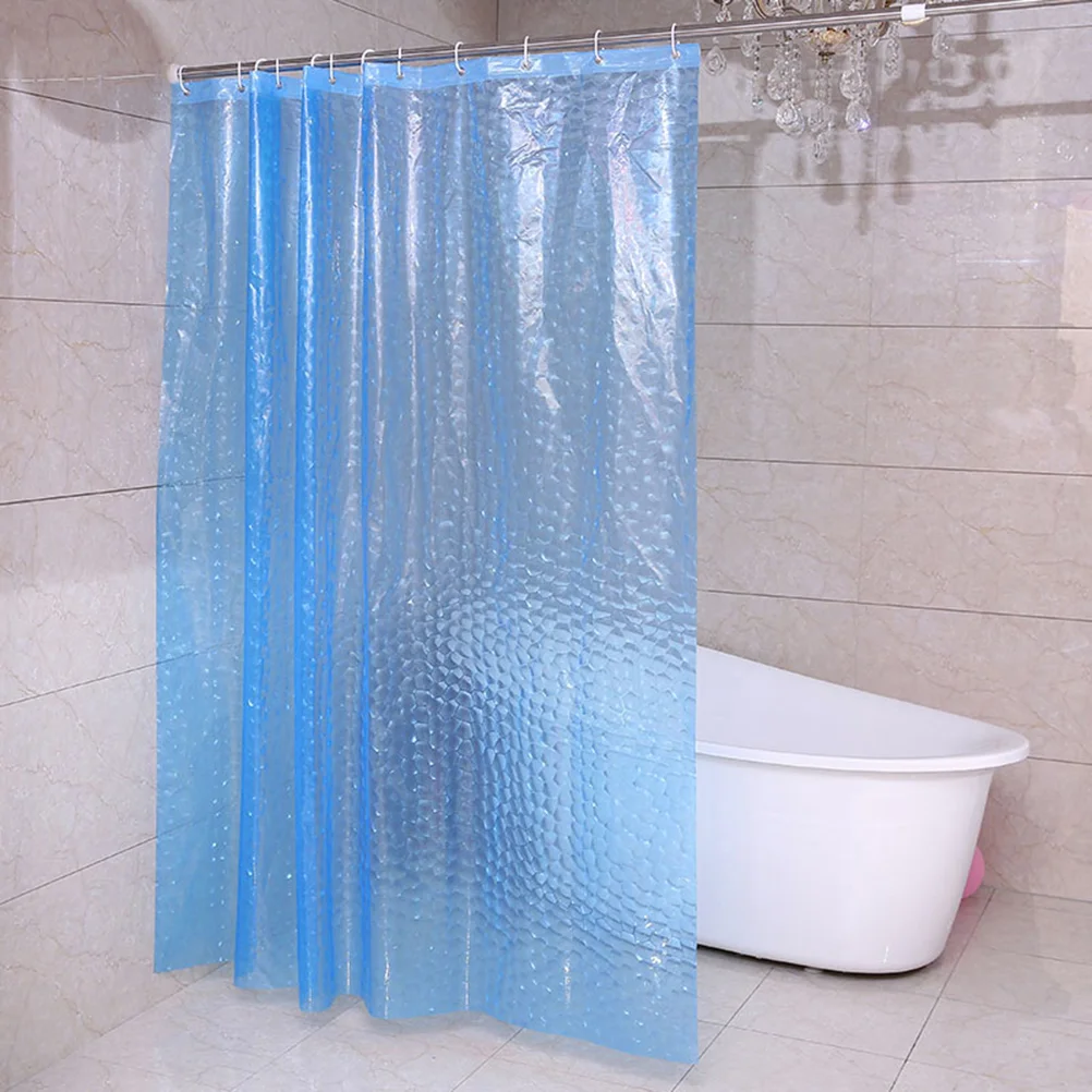 Thick European Shower Curtain Water Cube Style Partition Curtain Shower Curtain Waterproof Bathing Curtain Home Shower Room