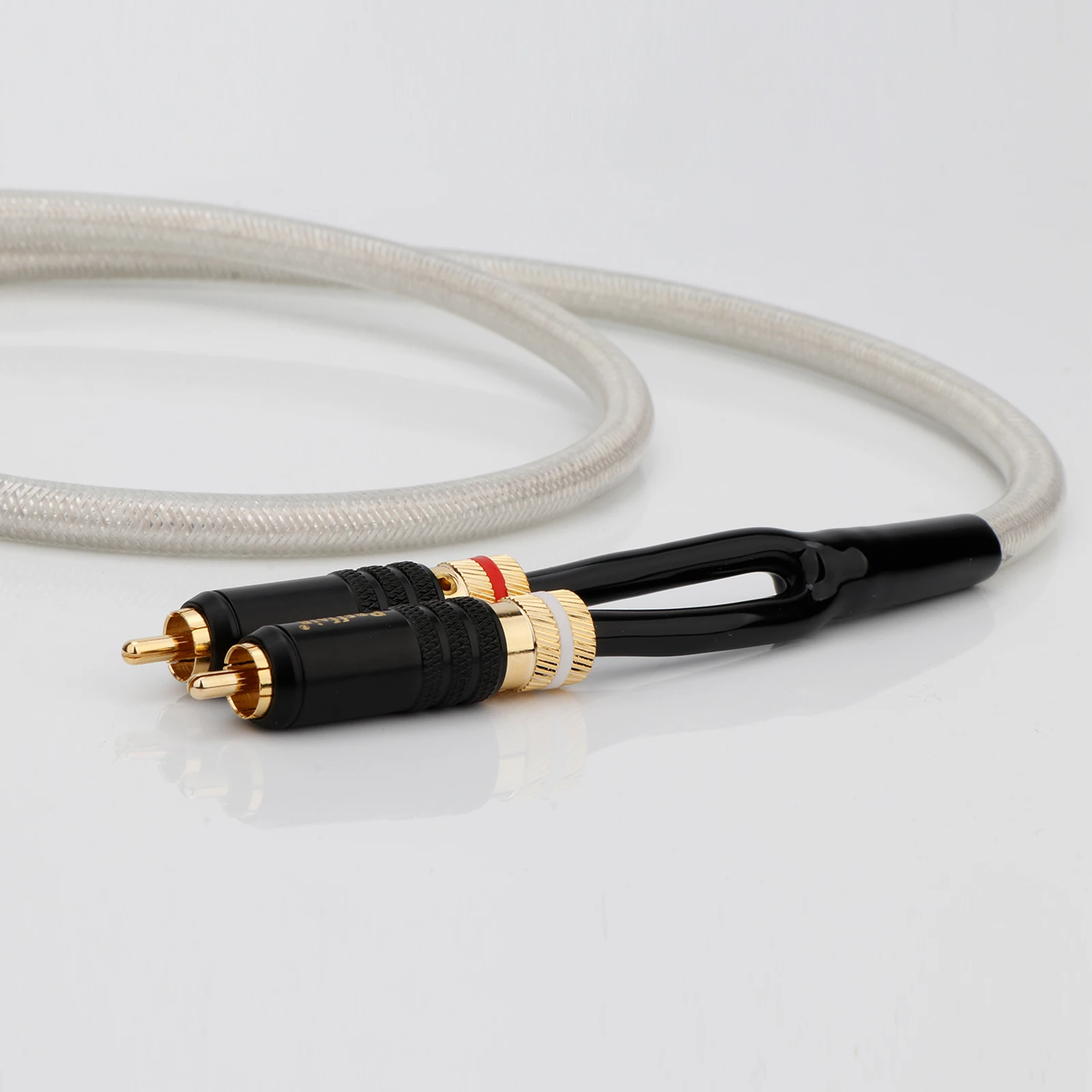 HiFi RCA to2RCA 케이블 앰프 DVD SPDIF 2RCA 남성-2RCA 남성 프리미엄 스테레오 오디오 케이블