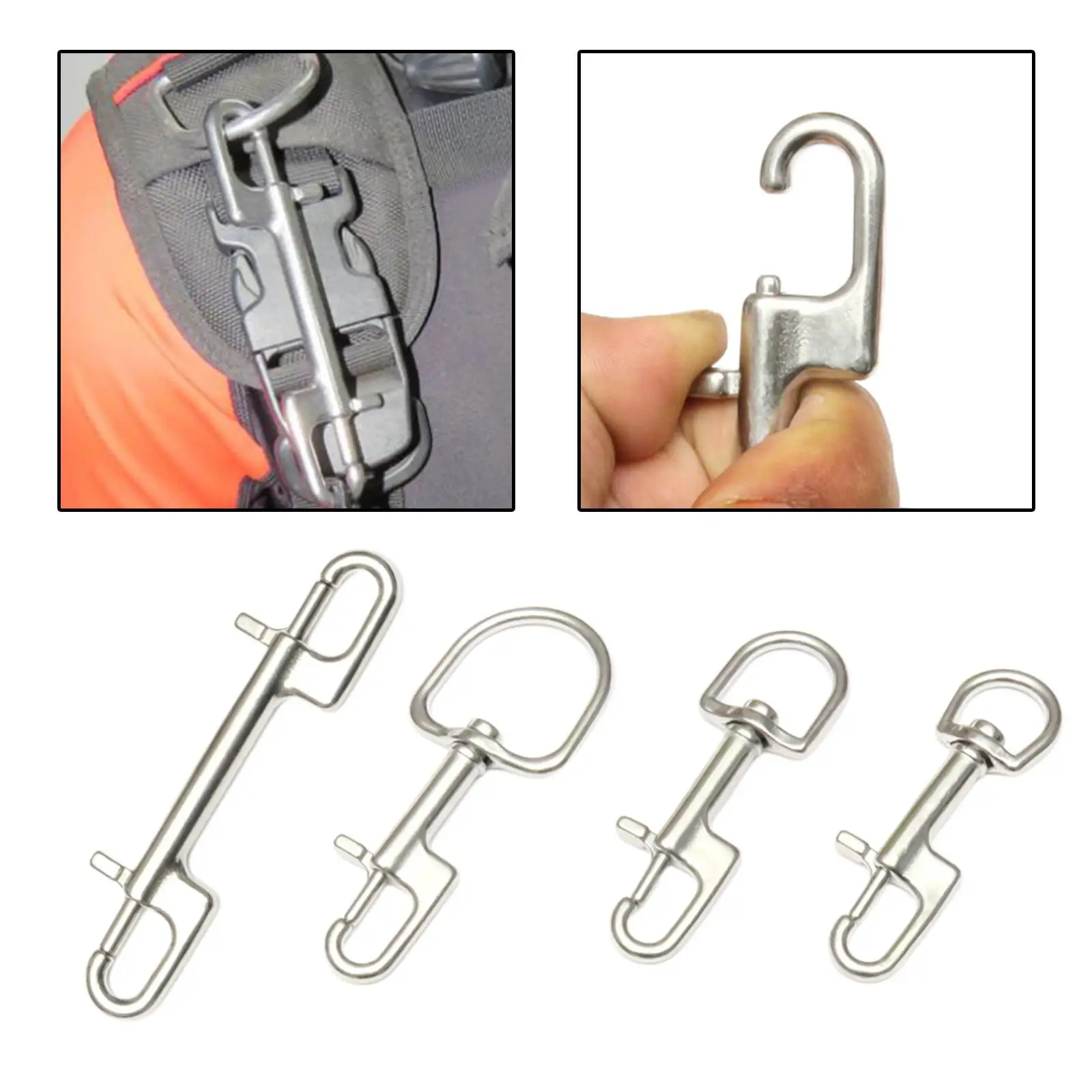 Swivel Eye Snap Hook Tech Diving Buckle Scuba Marine Parts Equipment