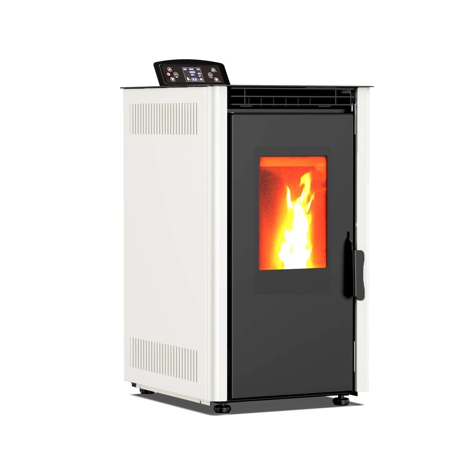 

Автоматическая пеллетная печь 6.9 кВт без дыма для дома с дистанционным управлением, камин-печь на пеллетах для продажи