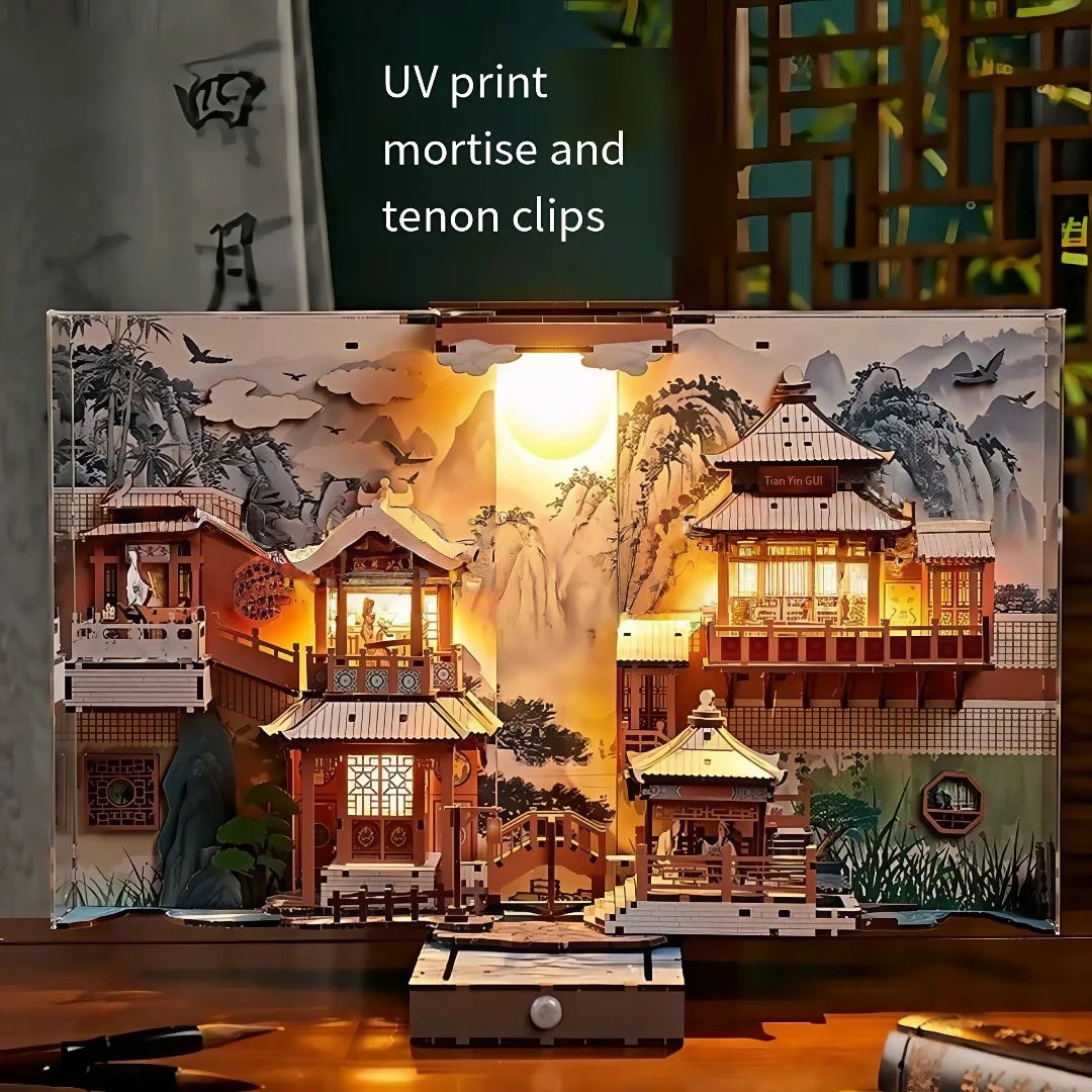 تجميع أضواء الاستشعار، وحامل الكتب، والألعاب المصنوعة يدويًا، والديكور المنزلي، ومكعبات البناء، والحلي، وهدايا عيد الميلاد #3