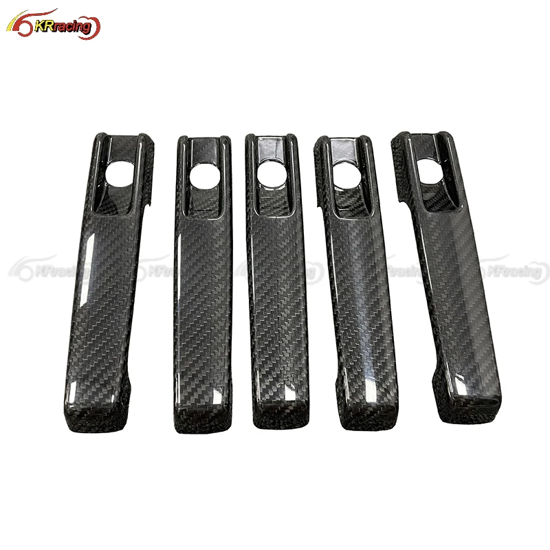 Brabu Style Dry Carbon Fiber Car Door Handle Cover For Mercedes Benz G-Class G Wagon W464 G500 G63 2018-2021