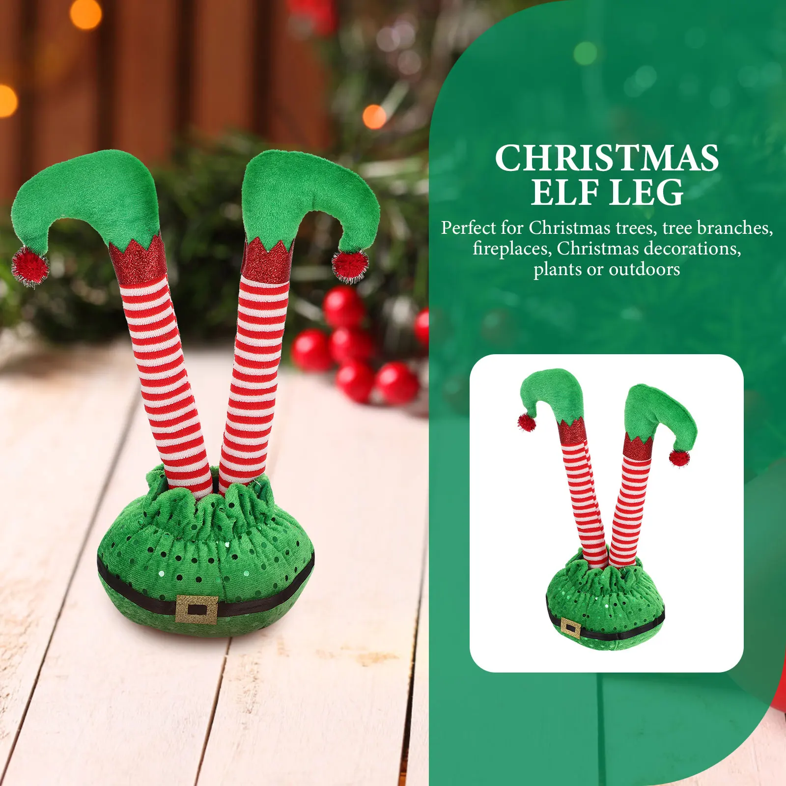 

H Elf Legs nament Chemical Fiber Bright Colorful Xmas Decorations Gifts Kids Family Desktop Craft Party Supplies