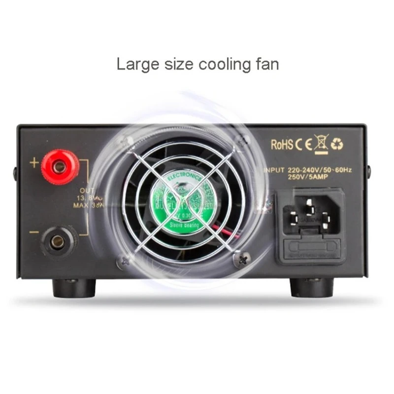 Reliable PS30SWI 13.8V 30A DC Switching Power Supply, Voltage-Stabilized for Communication and Radio Equipment