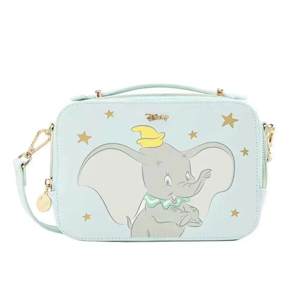 MINISO Disney 2023 Cartoon Small Square Bag Camera Bag Hand Carrying One Shoulder Female Bag Mickey Cute Bag Messenger