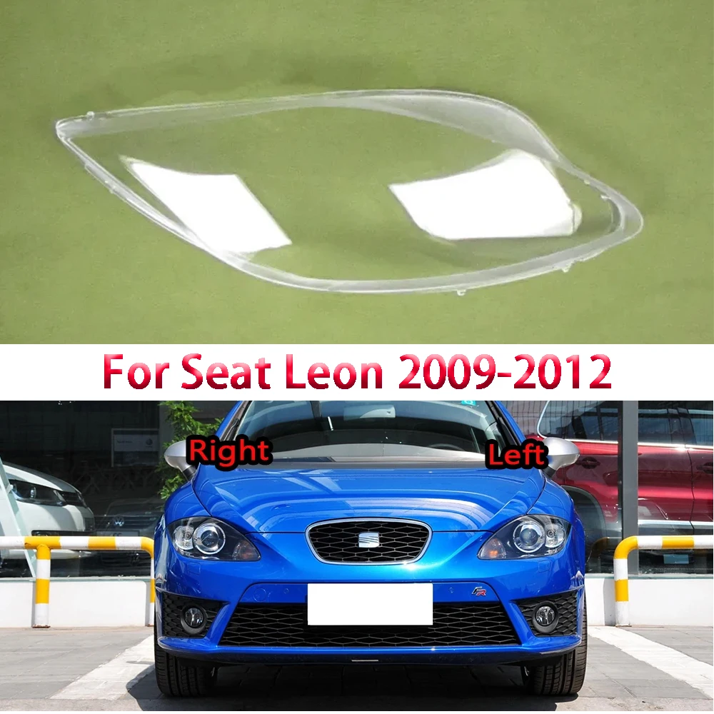 

For Seat Leon 2009-2012 Front Headlamp Lamp Cover Transparent Headlight Shell Lens Plexiglass Replace The Original Lampshade