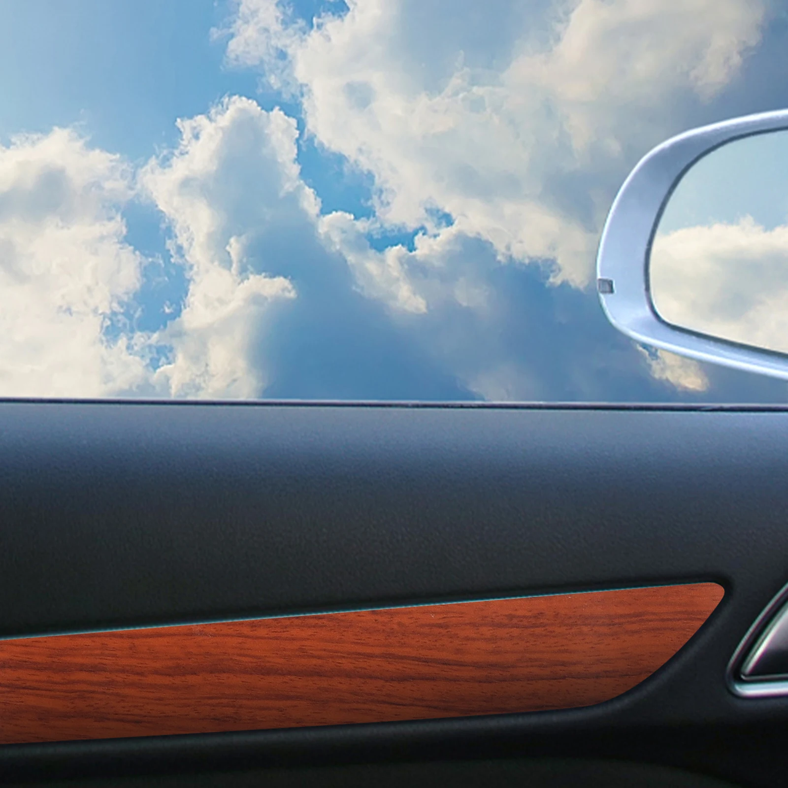 

Glossy Wood Grain Sticker Dashboard Protection Easy Install Durable Scratch Resistant Pvc Trim Stickers For Vehicle Body