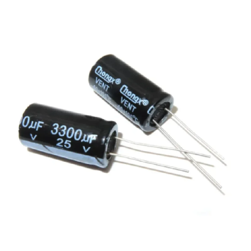 5PCS 25V3300UF Aluminum Electrolytic Capacitor 3300uf 25v Volume 13*25MM 16X25