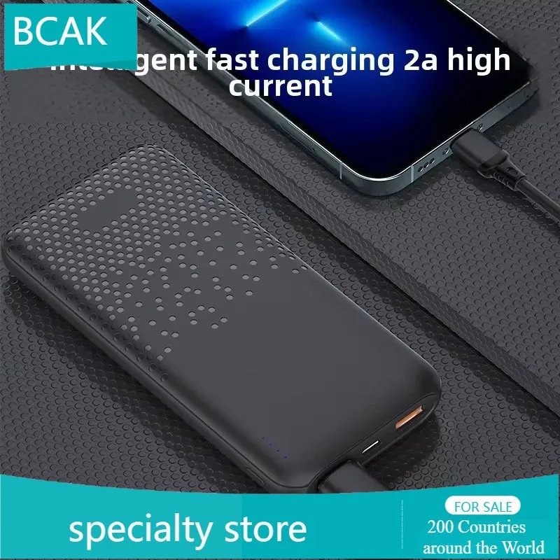 New Fast Charging Mobile Power Supply 10000 MAh Real Standard Polymer Battery BCAK Power Bank