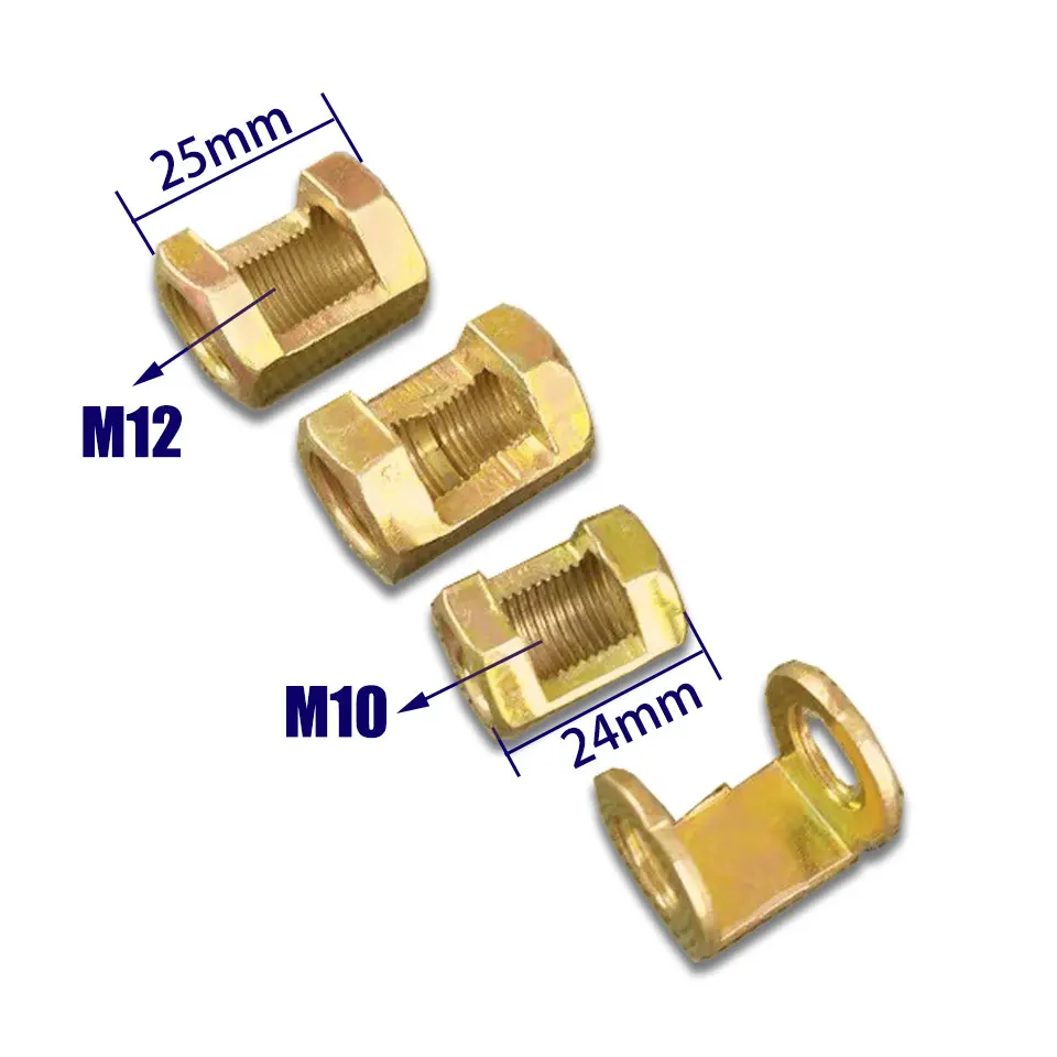 2 Stuks M10 Interne Tand Adapter M10 M12 M16 M20 I-Vormige Vrouwelijke Connector Opening Hexagonale Vrouwelijke Connector Uitlaat Opening Moer