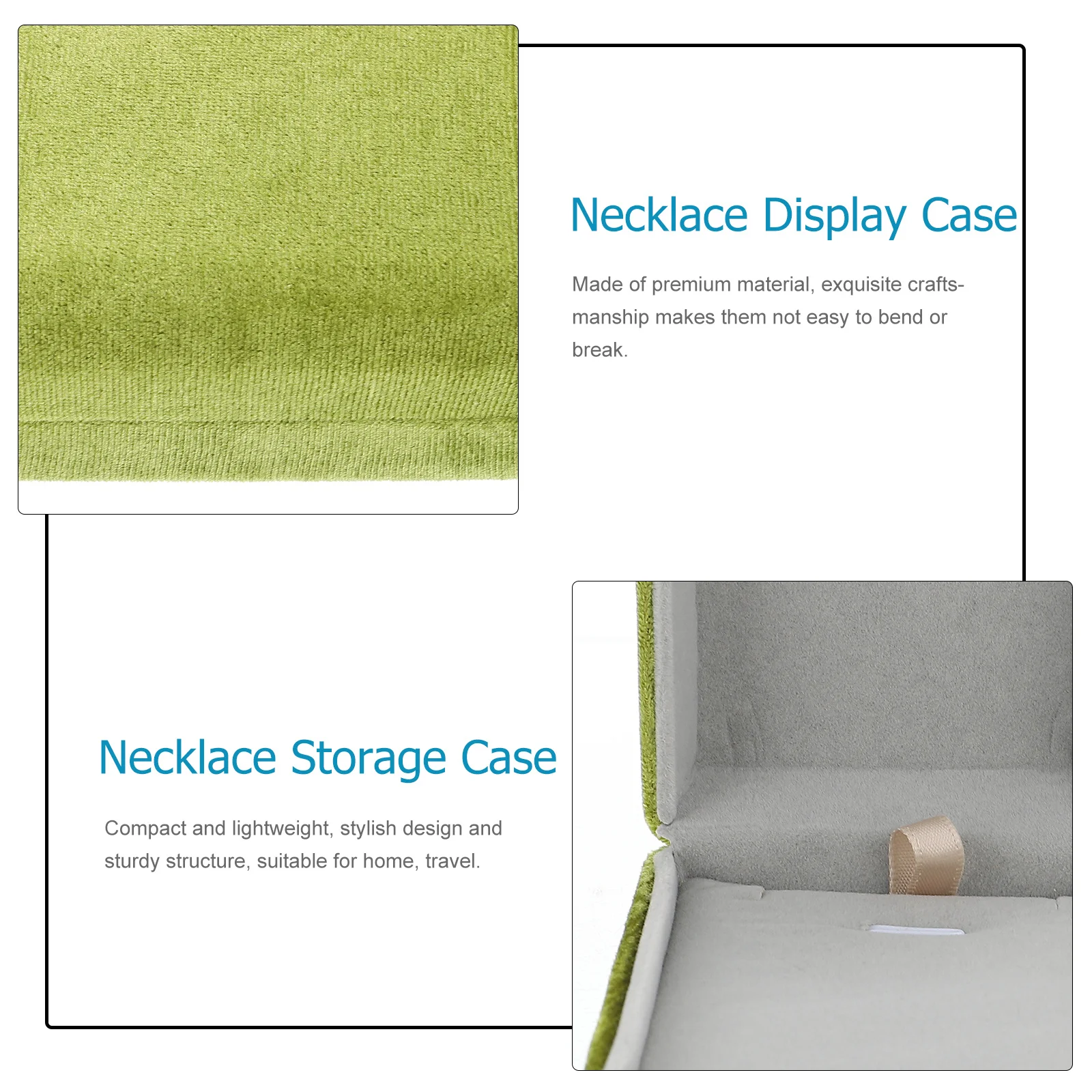 

Necklace Storage Box Stylish Compact Design Durable Jewelry Display Case Practical Holder for Home Shop Wedding Christmas