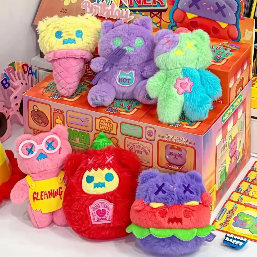 

Подлинная плюшевая кукла ShinWoo Baddy Bear Town Ghost Diner The Cold Hug Series, милые куклы-подвески, мультяшный декор, подарки на день рождения, Рождество