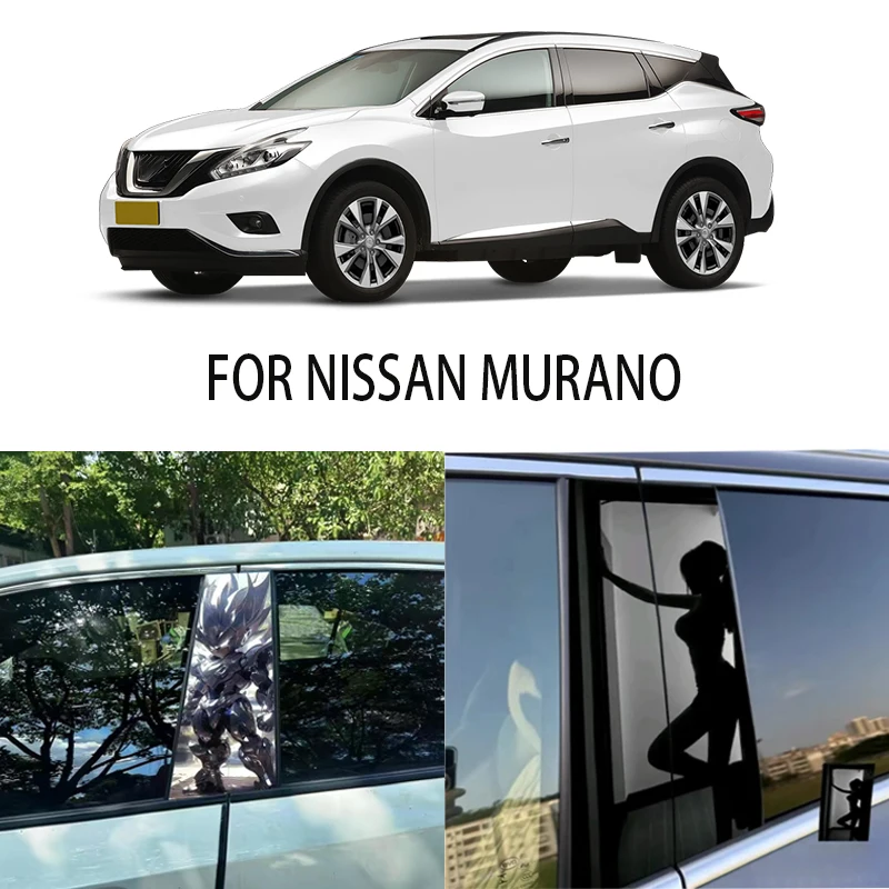 

Door Window Decoration Trims Pillar Posts Stickers Auto Styling For NISSAN MURANO Car accessories