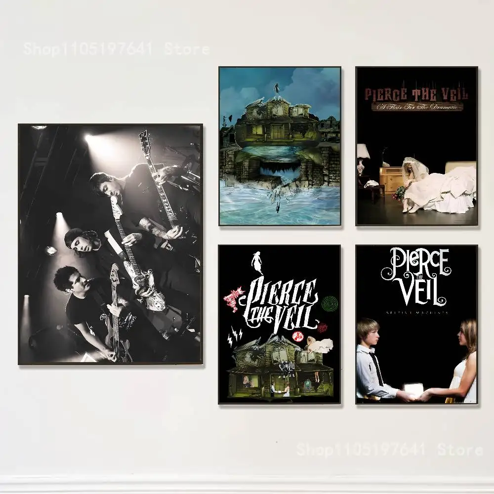 

P-Pierce The Veil Band Multi-Scene Durable Poster Prints Living Room Bar Restaurant Wall Art Gift