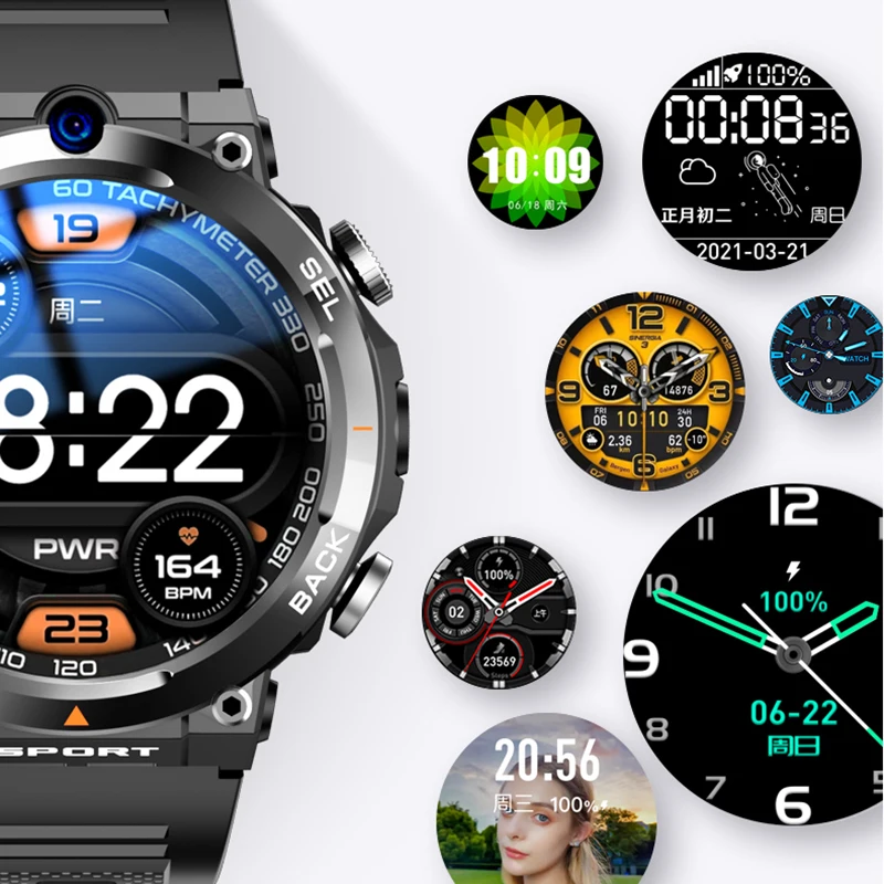 2024 New 4G LTE Smart Watch Men Android 8.1 Smartwatch Phone 900 mAh Dual Camera GPS Wifi SIM Card Call Sports Adult Google Play