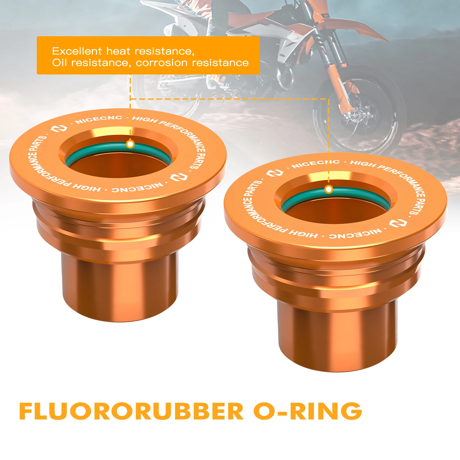 (EU-Lager) Für KTM EXC 300 22mm Vorder- und Hinterrad-Abstandshalter-Kit XCF-W 500 EXC-F 450 SX-F 350 XC-F250 XC-W 300 XC150 SX125 – Detail 11