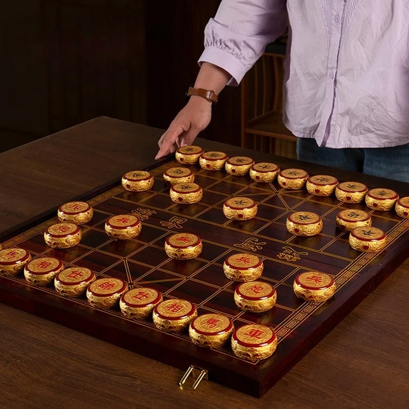 Educational Toys Chinese Chess Children Board Game Chinese Chess Professional Wooden Luxury Ajedrez Chino Entertainment Toys
