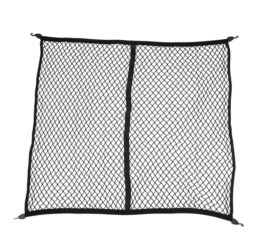 Car Back Rear Mesh Trunk Seat Elastic String Net Universal Storage Bag Pocket Cage Auto Organizer Seat Back Bag