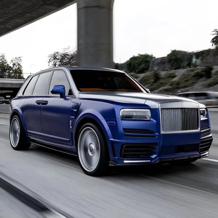 M Style Carbon Fiber Rear Bumper Hood Bonnet BodyKit for Rolls Royce Cullinan with Front Bumper Hood Side Skirts