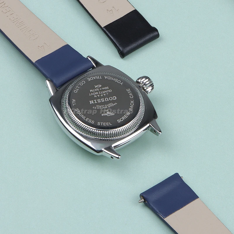 حقيقية رقيقة جدا حزام من الجلد 6 مللي متر 8 مللي متر 10 مللي متر 12 مللي متر 13 مللي متر 14 مللي متر 15 مللي متر 16 مللي متر 17 مللي متر حزام الساعات مقاوم للماء الرياضة سوار العالمي الفرقة