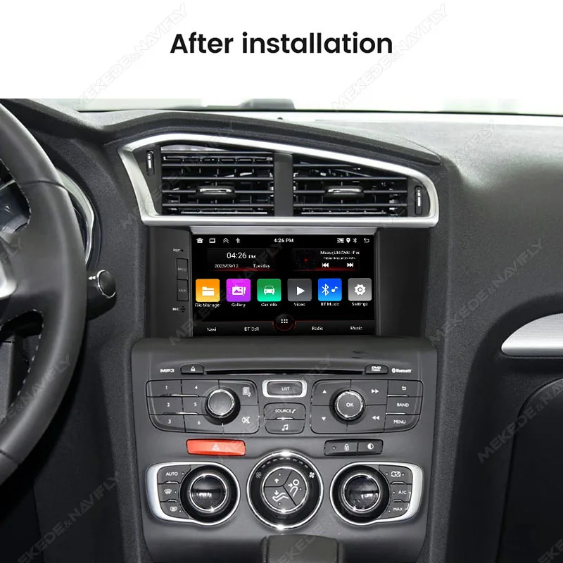 Android 15 2+64G Car Radio For Citroen C4 C4L DS4 2011 2012 - 2017 Multimedia Video Player GPS Navigation Stereo Carplay Auto