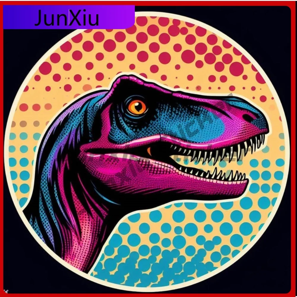 

Cool Raptor Tyrannosaurus rex Sticker UV Resistant Waterproof Vinyl Decal Outdoor Decoration Protective Stylish Vehicle Surface