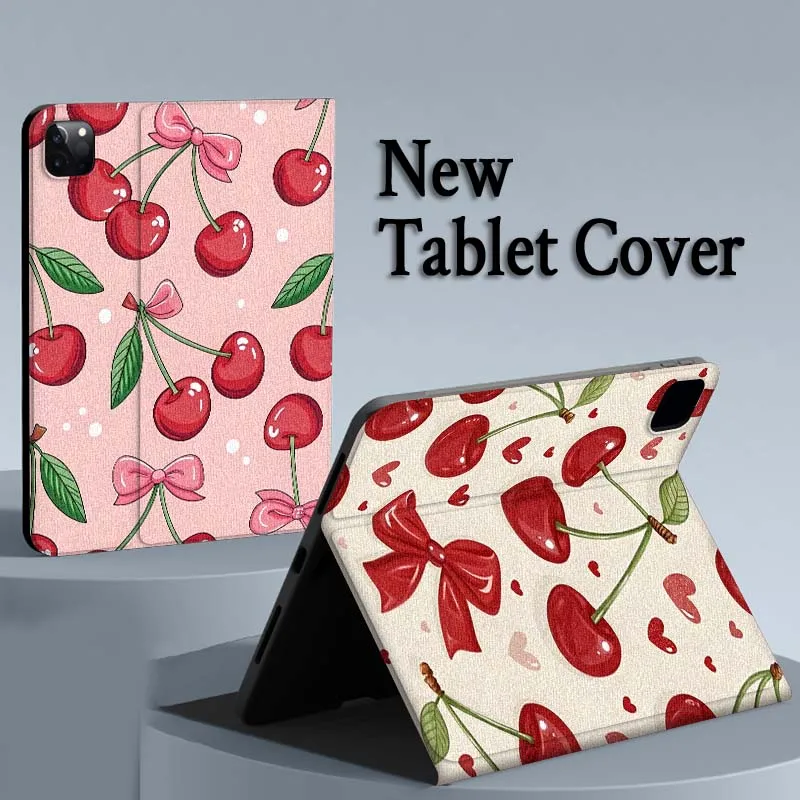 

Cherry Sweetheart Style Case For iPad Air Mini Pro 7 6 5 9.7 11 10.5 12.9 Automatic Sleep/Wake Tablet