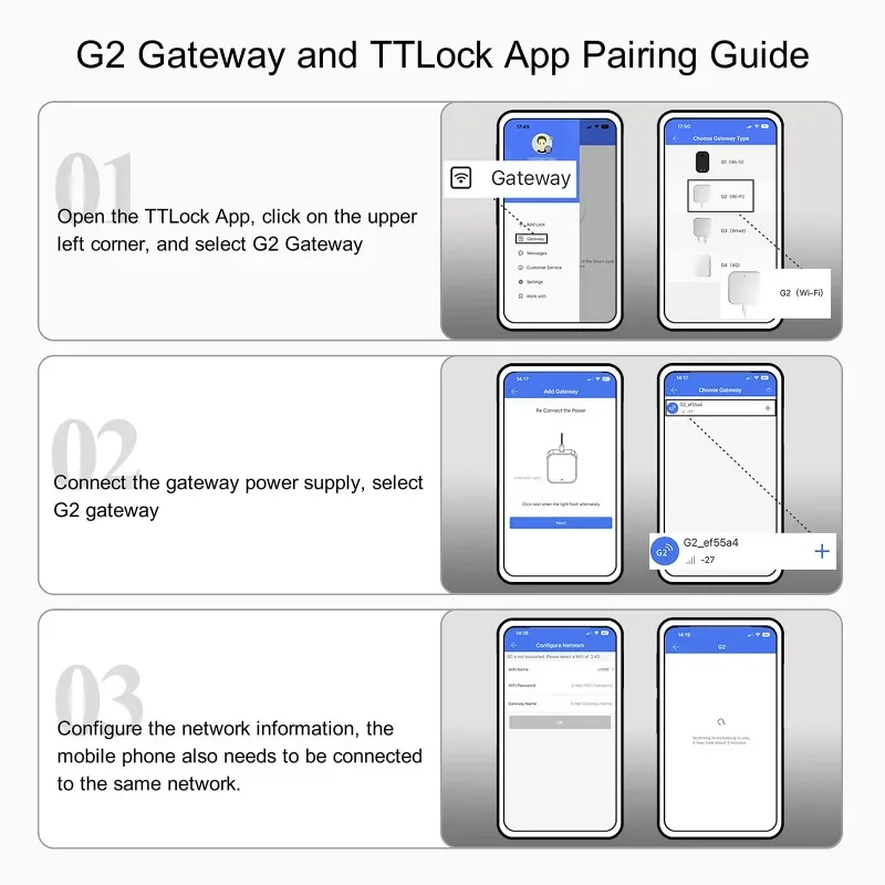 Imagem -06 - Smart Door Lock com Wi-fi Gateway Emparelhado para Realizar App Controle Remoto Compatível com dd Lock e tt Lock App g2