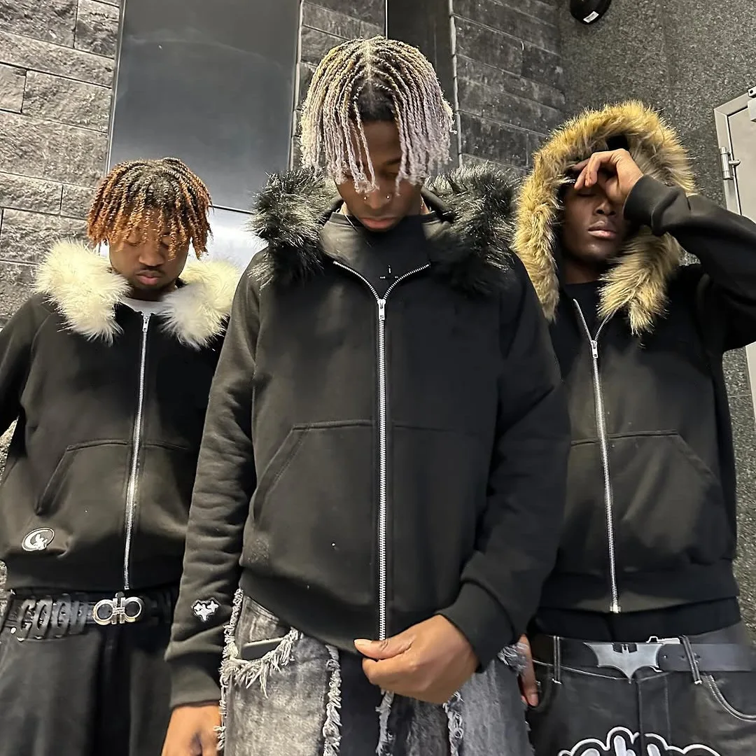 

Пушистая шляпа, толстовка с капюшоном и принтом, толстовка с длинными рукавами, пальто в стиле ретро, уличный модный y2k