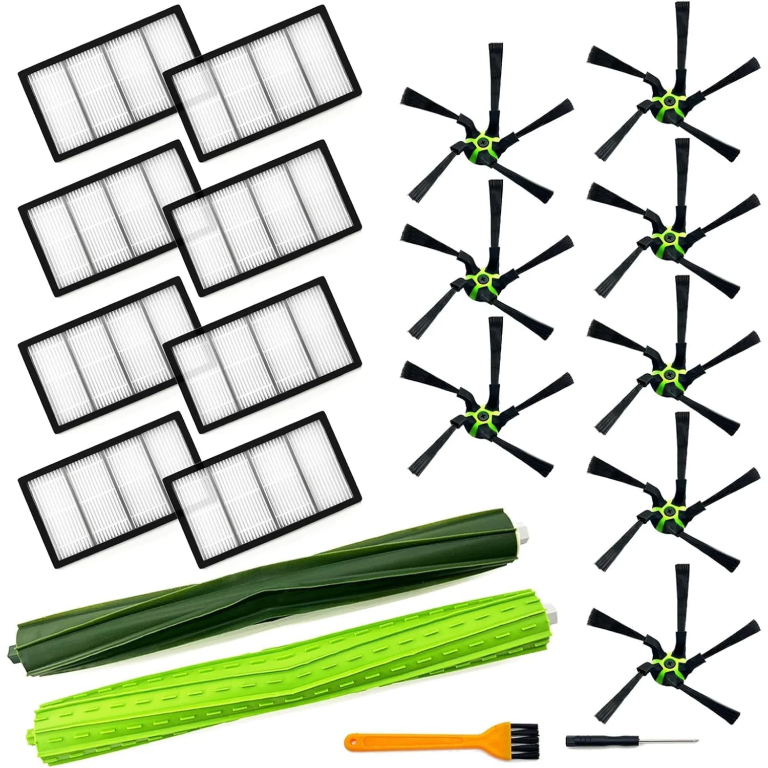 

Multi-Surface Roller Brushes for Roomba s9 (9150) s9+ s9 Plus (9550) Vacuum Cleaner Parts, 2 Pairs