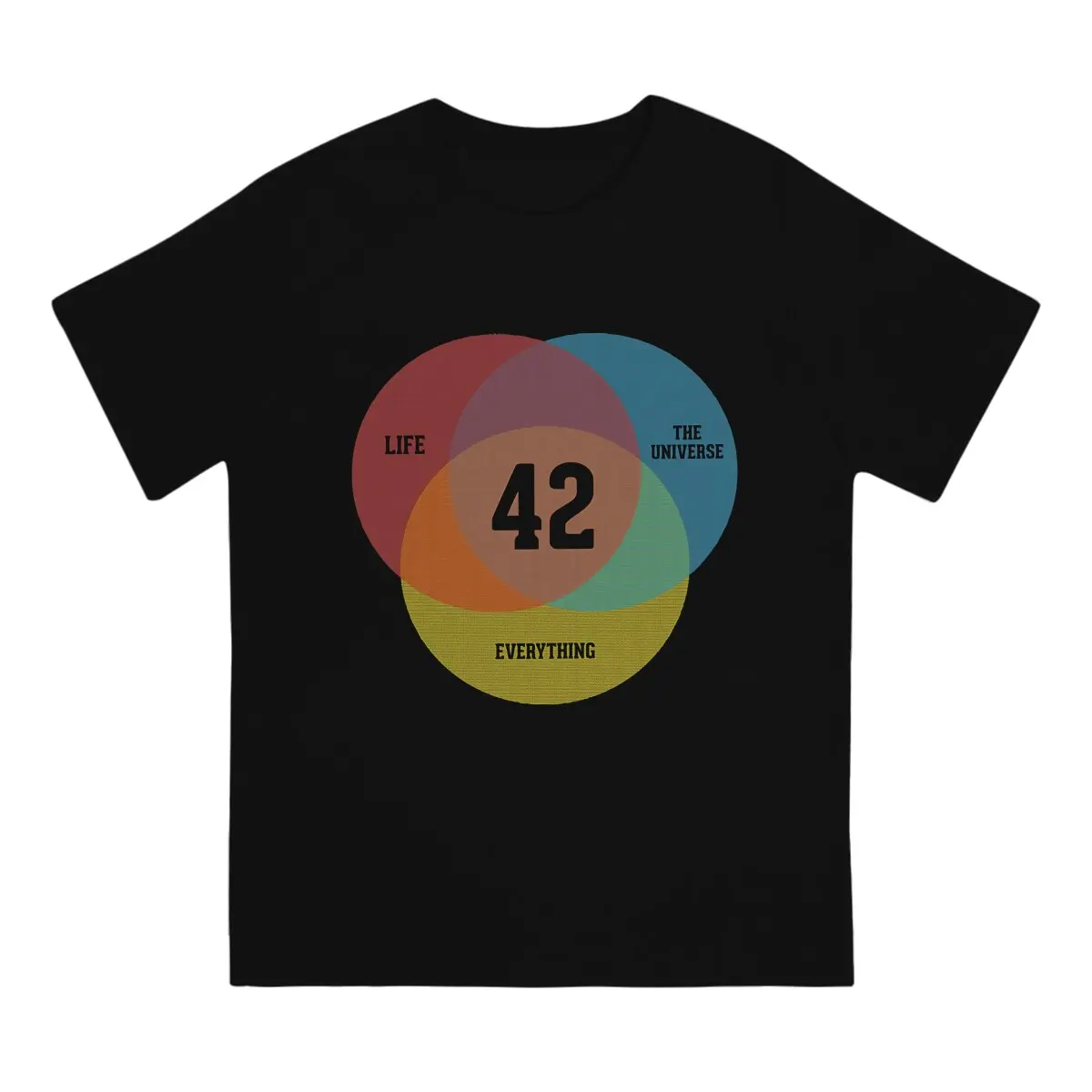 42 The Answer To Life The Universe And Everything Classic Tshirt Homme Men's Clothing Polyester T Shirt For Men