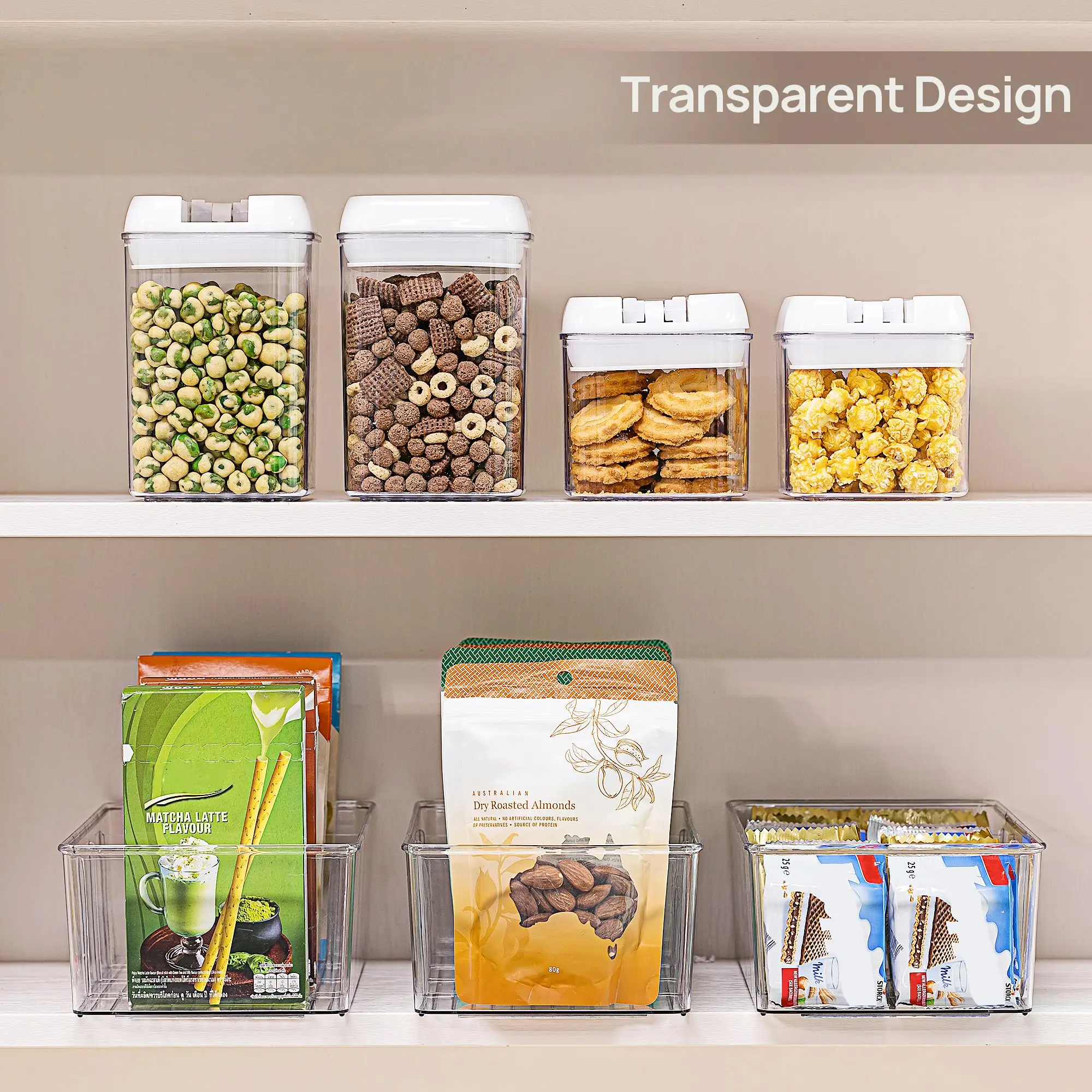 กล่องจัดระเบียบอาหาร 4 ช่อง ใส - Food Snacks Packets บทวิจารณ์และราคา